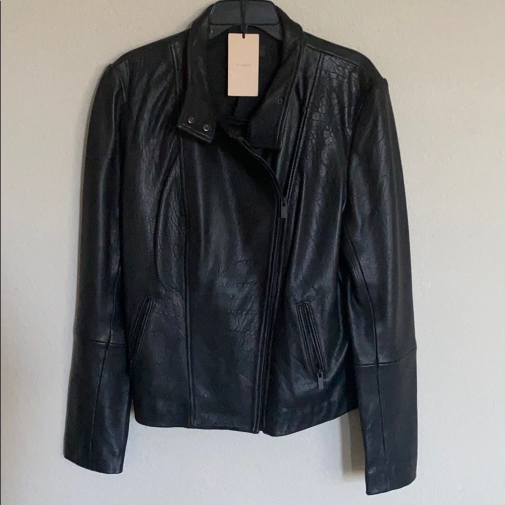 Halogen Leather Moto Jacket